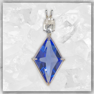Siberian Blue Quartz Ascension Star™ with Pollucite